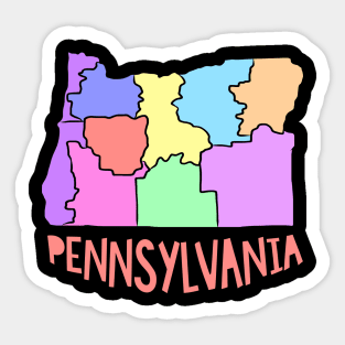 USA state: Pennsylvania Sticker